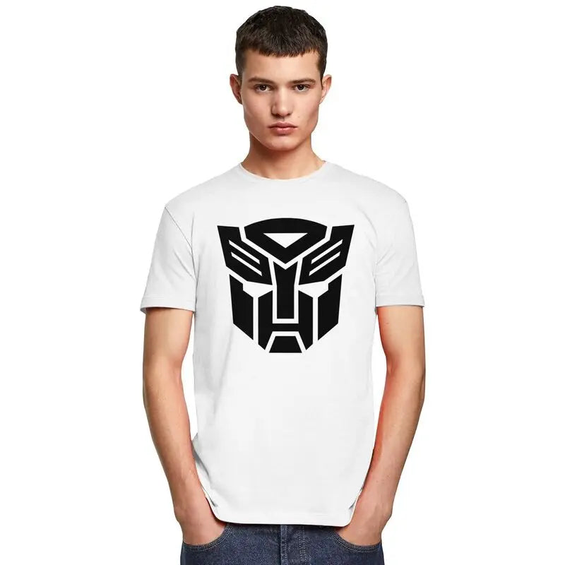 Custom Transformer Autobot T Shirt for Men Cotton Tees Tshirts Short Sleeved Urban T-shirt Clothes