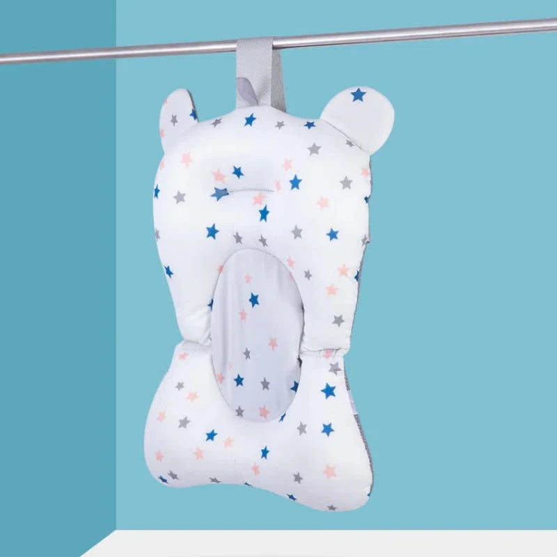 Baby bathtub seat support pad, baby anti slip soft and comfortable body pad, foldable baby bathtub pad chair, newborn bath pad