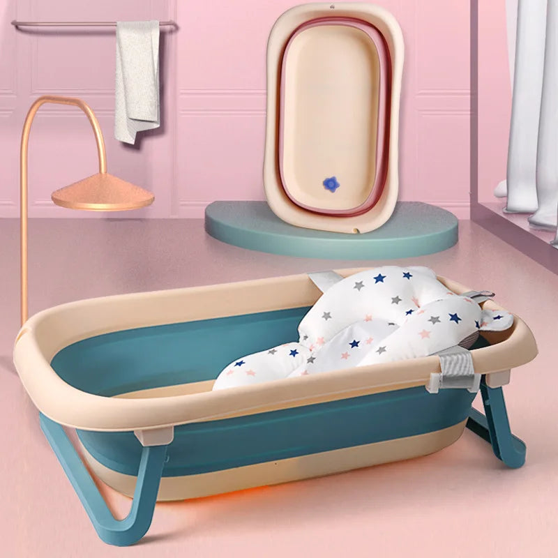 Baby bathtub seat support pad, baby anti slip soft and comfortable body pad, foldable baby bathtub pad chair, newborn bath pad